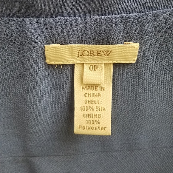 J. Crew Sophia Lilac Silk Tricotine V-Neck Size 0P - Picture 5 of 5